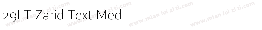 29LT Zarid Text Med字体转换